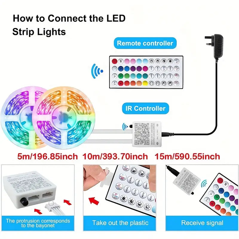 LED Strip Lights For Bedroom,