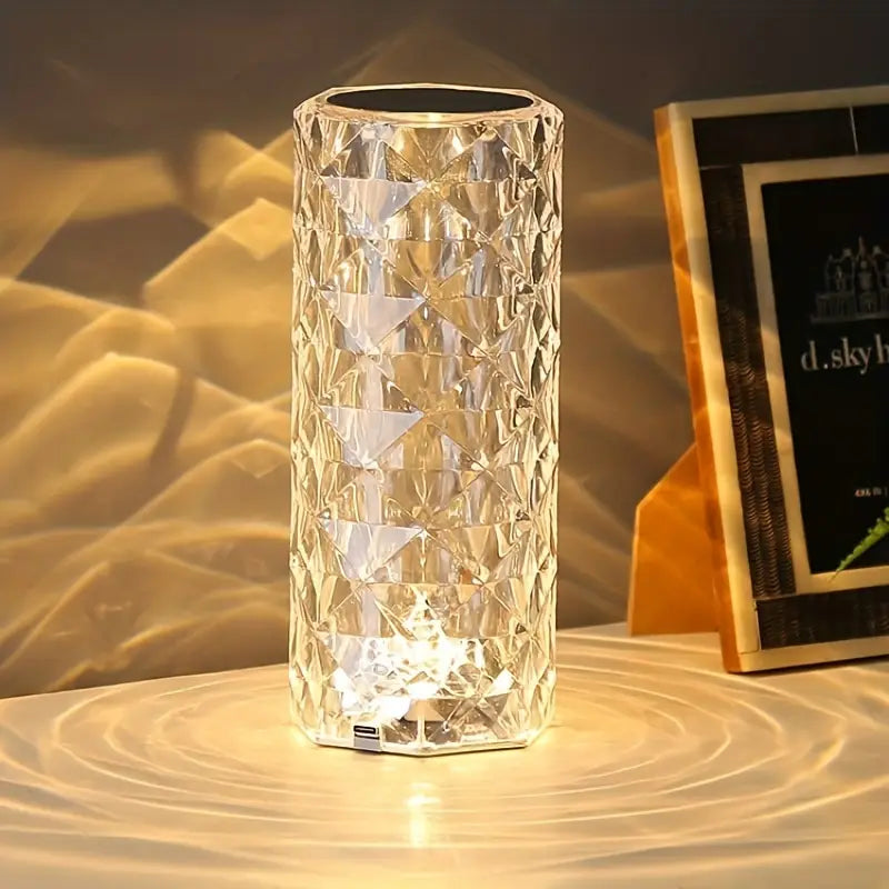 Touch Control Crystal Diamond Table Lamp 1pc