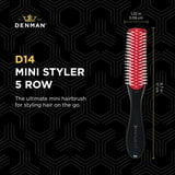 Denman Classic Styling Brush 5 Row D14 – Hair Brush for Separating