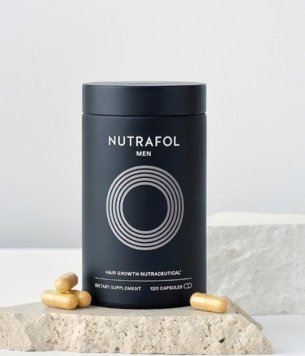 Nutrafol Men's Hair Growth Supplement - 120 Capsules - Clinically Proven - NEW