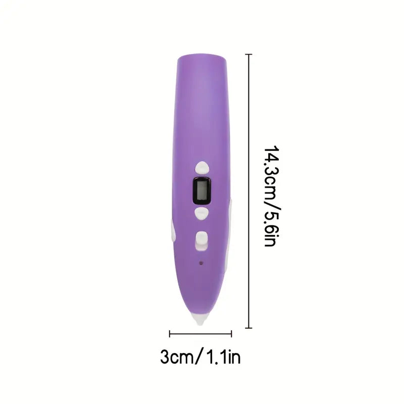 Low-Temperature 3D Drawing Pen with Smart Tip & Charging