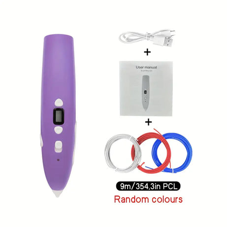 Low-Temperature 3D Drawing Pen with Smart Tip & Charging