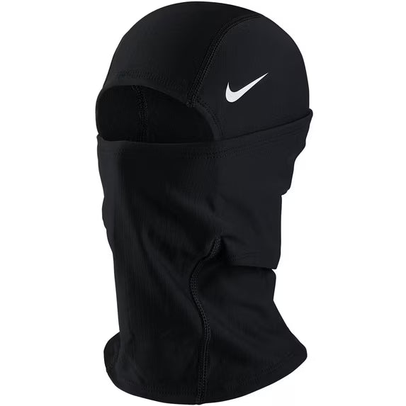 Nike Pro Hyperwarm Hood, One Size Fits Most, Adult (Black/White)