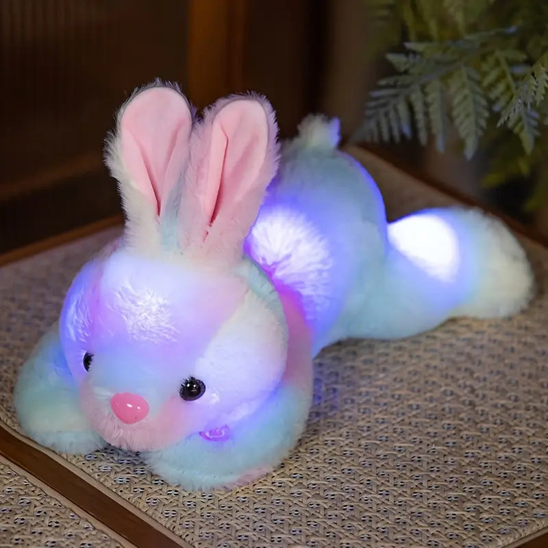 [Glow Bunny] Soft Glow in the Dark Bunny Plush Toy | Polyester, 13.8"